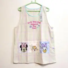 ディズニー キャラクター　エプロン M-L　ミニー　デイジー　クラリス
