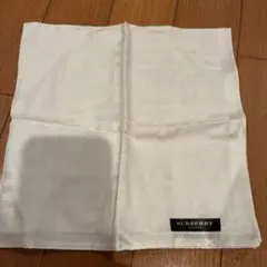 BURBERRY ホワイト ハンカチ
