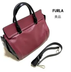 フルラ　ショルダーバッグ　2way　ハンドバッグ　美品　FURLA　DIVA