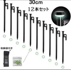 テントペグ 鍛造ペグ 高強度鋼材 30cm キャンプ用品　新品未使用のサムネイル