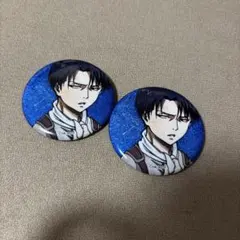 進撃の巨人 anique アニーク 海を見に行こう 缶バッジ リヴァイ 4個