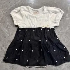 ベビー 80cm プティマイン ロンパース ハート