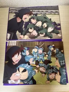 忍たま 映画特典 イラストカード 土井&6年生　土井＆1年は組