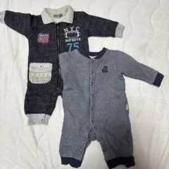 裏起毛　ロンパース　80 2枚セット