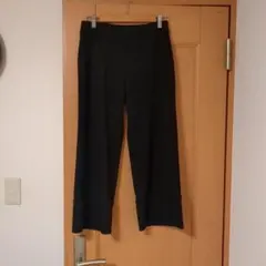 美品　【virtuno】ワイドパンツ　クロップドパンツ　黒