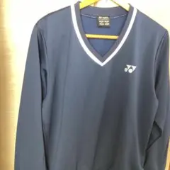 YONEX ネイビー Vネック 長袖ウェア JP S