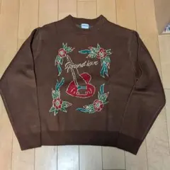 ★日本製 REBELLIOUS BEHAVIOR デザイン ニット セーター L