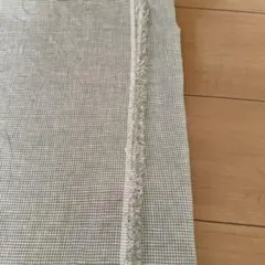 グリーンギンガムチェックリネン
