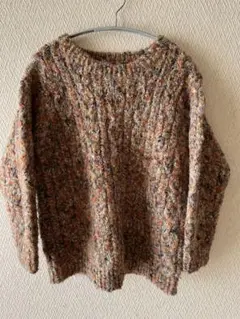 108 ハンドメイド　手編みセーター