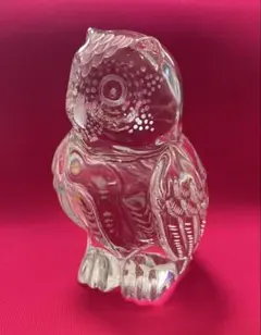 マイセン　クリスタル置物　フクロウ