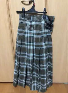 ニコアンド　ツイルチェックスカート