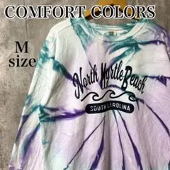 COMFORT COLORS タイダイ柄 総柄 スウェット トレーナー Mサイズのサムネイル