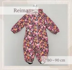 【美品】Reima 幼児用ウィンターオーバーオール スノースーツ 80-90cm