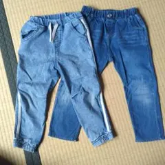 デニムパンツ 2点セット【110・男女兼用】