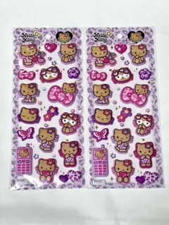 サンリオ ハローキティ 日焼け もちもち マシュマロシール 2枚 正規品 b