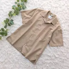 美品❗️涼感快適素材【チャオパニックティピー】リネン麻混 メンズ半袖シャツのサムネイル