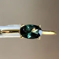 トルマリンのオーバルファセットリング260308