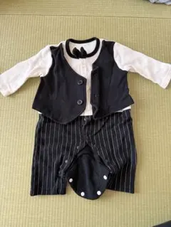 フォーマルドレスセット 黒と白のストライプ