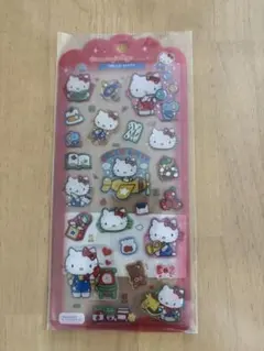 ハローキティ ドロップジェリーシール シール レトロ キティ ぷっくり 新品