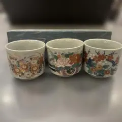 九谷焼⭐︎お猪口3個セット⭐︎新品・未使用品