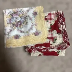 花柄 ハンカチ 2枚セット　ピンクハウス　ローラアシュレイのサムネイル