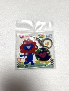 【新品】ミャクミャク トゥンクトゥンク コラボ　キーホルダー＋ミャクミャク小紙袋