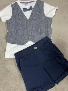 H&M ベスト付きTシャツ　セットアップ