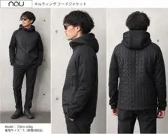 nau ナウ キルティング フードジャケット S 実質M 定価3.2万 美品