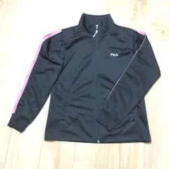 FILA フィラ トラックジャケット　M　黒 ジャージ レディース