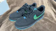 NIKE AIR FORCE 1 BLACK/TURBO GREEN-PURP…