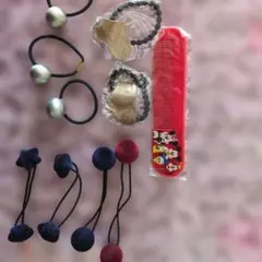 ヘアゴムとミッキーコームセット