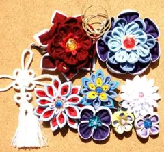 つまみ細工髪飾り　７点セット