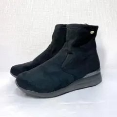 ルコックスポルティフ le coq sportif ショートブーツ　スエード　黒