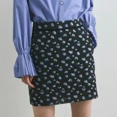 VIS フラワージャガードミニスカートのサムネイル