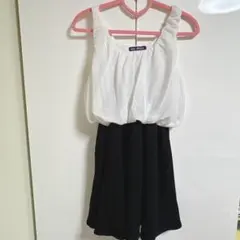 me Jane ノースリーブ ミニワンピース バイカラー