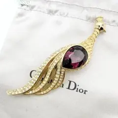 3071 極美品✨Dior　ブローチ　CD　ロゴ　希少　刻印