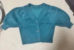 riendaシャギーパフスリーブ2 WAYカーディト ップス