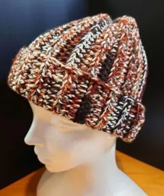 ニット帽（ハンドメイド）毛糸かぎ針編みNo.５