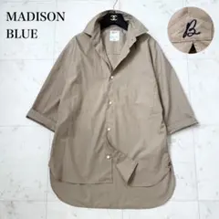 B-053 MADISON BLUE J.BRADLEY 五分袖シャツ ベージュ - メルカリ