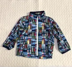 ミキハウスホットビスケット　マルチカラー チェックジャケット 100cm