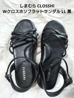 しまむら CLOSSHI サンダル ブラック オフィス Lのサムネイル