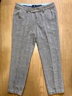 INED チェック柄 ウールスラックス サイズ11(L)