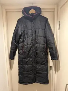 FILA フード付き ブラック ベンチコート M
