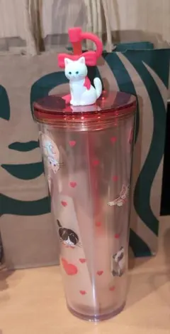 最安値！スタバ 2026 バレンタイン コールドカップタンブラーキャット