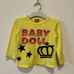 100 BABY DOLL イエロー Tシャツ