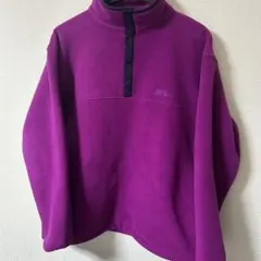 90’s L.L.Bean スナップT 紫 フリース