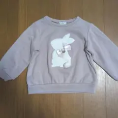 エニィファム　うさぎ　トレーナー　裏起毛　100