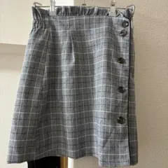 OLIVE des OLIVE チェック柄ミニスカート F