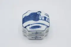 染付　香合　作家物　茶道具