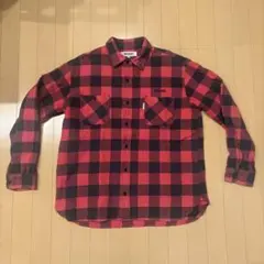 INTERFACE 赤黒チェックネルシャツ XL